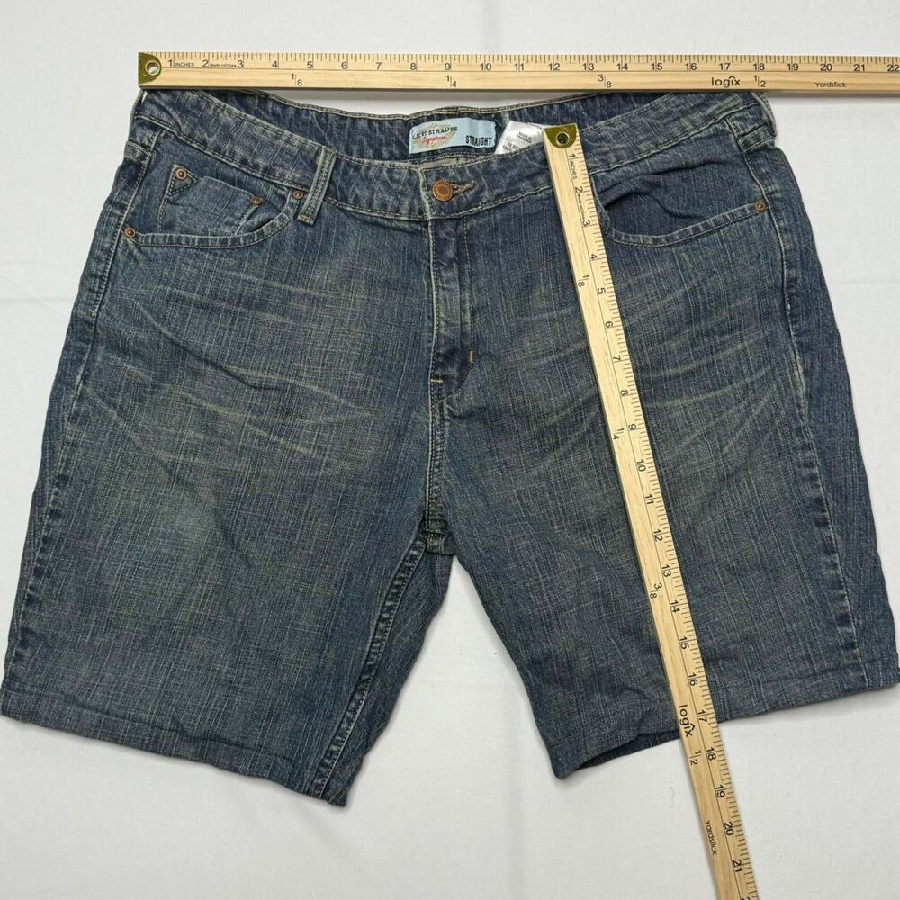 Levi Strauss Signature 100% Cotton Jean Shorts 16 Regular Straight Blue - Picture 5 of 8